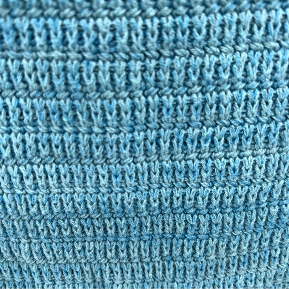 Olive & Oak Turquoise Knit Spaghetti Strap Drawstring Lined Dress-Size M - Picture 8 of 12